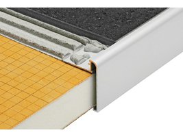 RONDEC-STEP-RS Profil pro kuchyň.desky, H=10mm, délka: 2,5m, Hl. Chrom broušený