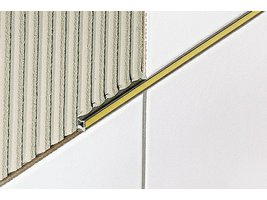 DILEX-EZ Dilatace a ozdobný profil PVC (Chrom-Žlutá) H=6mm, délka: 2,5m
