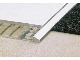 RENO-AEU Plynulý přechod. dlažba/koberec, H=10mm, Hl. elox stříbro mat, délka: 1.0m